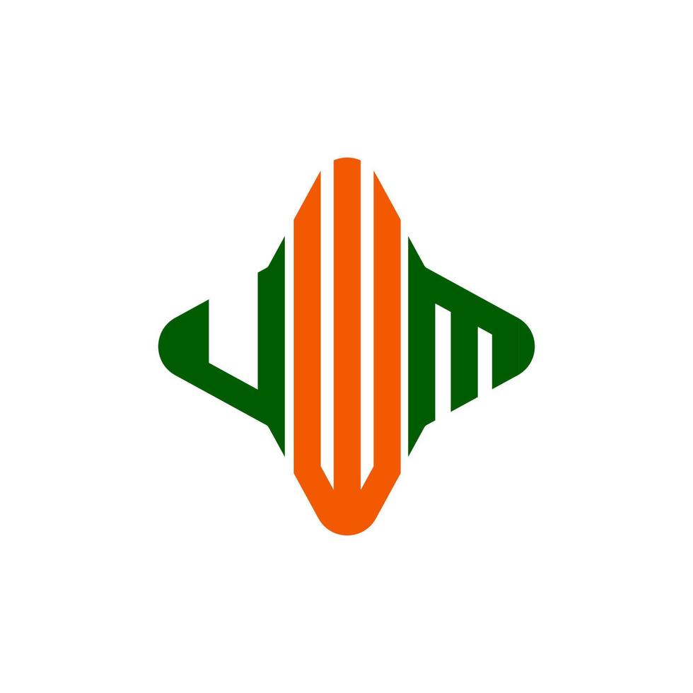 uwm letter logo creatief ontwerp met vectorafbeelding vector