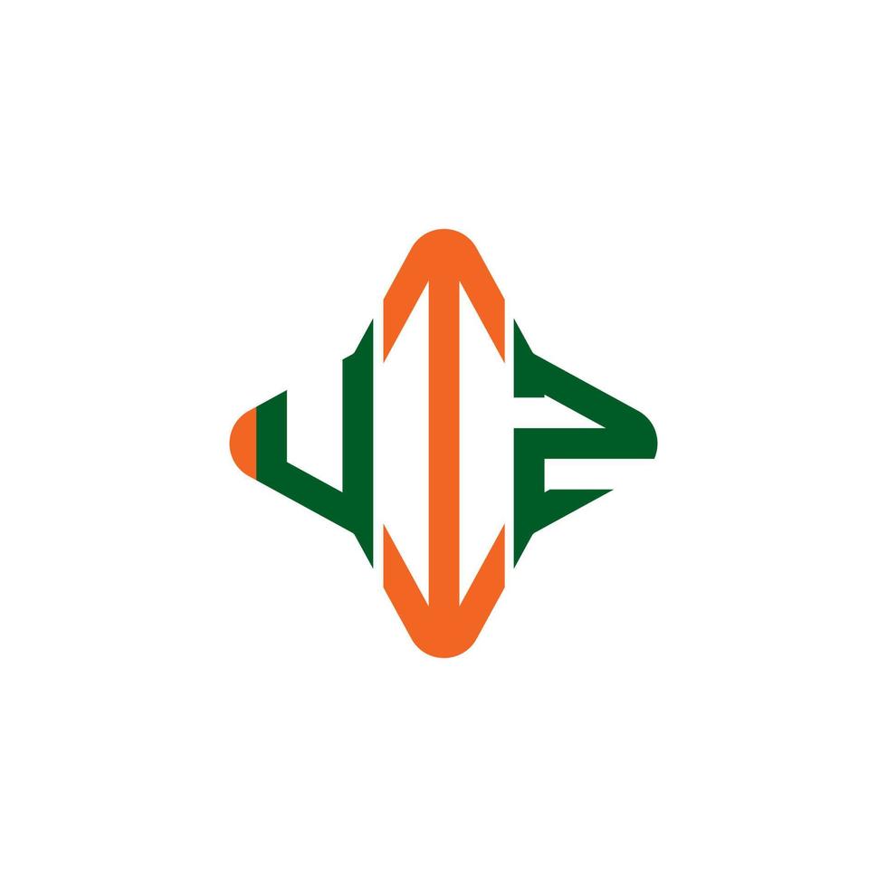 uiz letter logo creatief ontwerp met vectorafbeelding vector