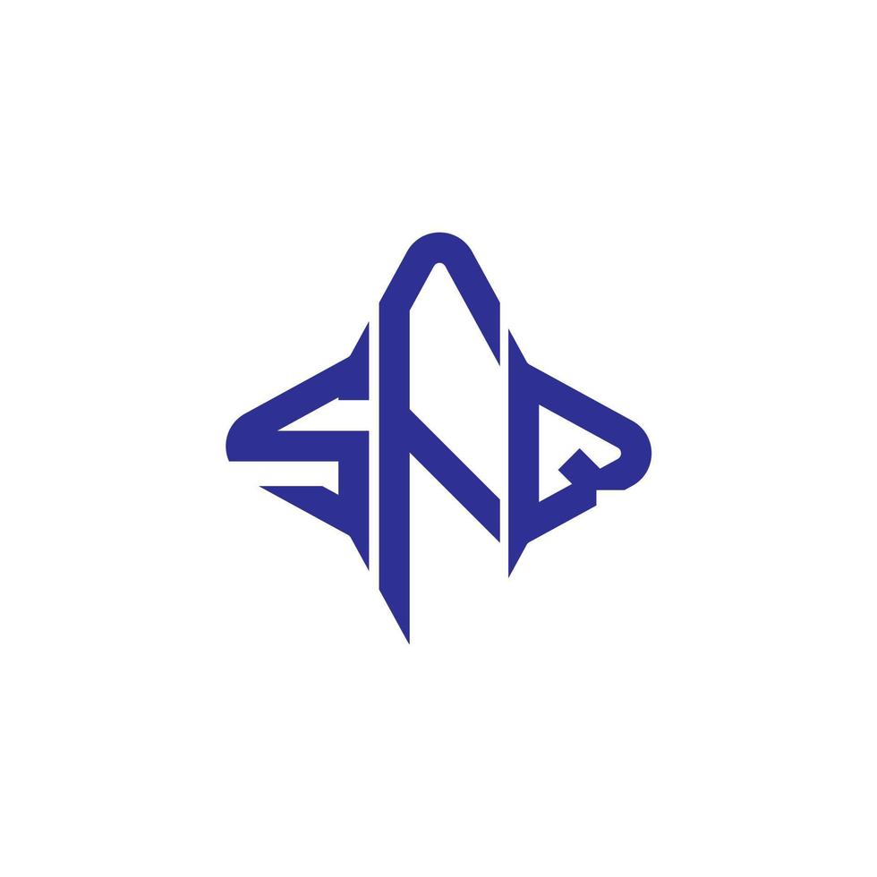 sfq letter logo creatief ontwerp met vectorafbeelding vector