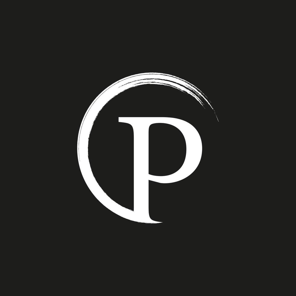 p logo ontwerp gratis vector bestand