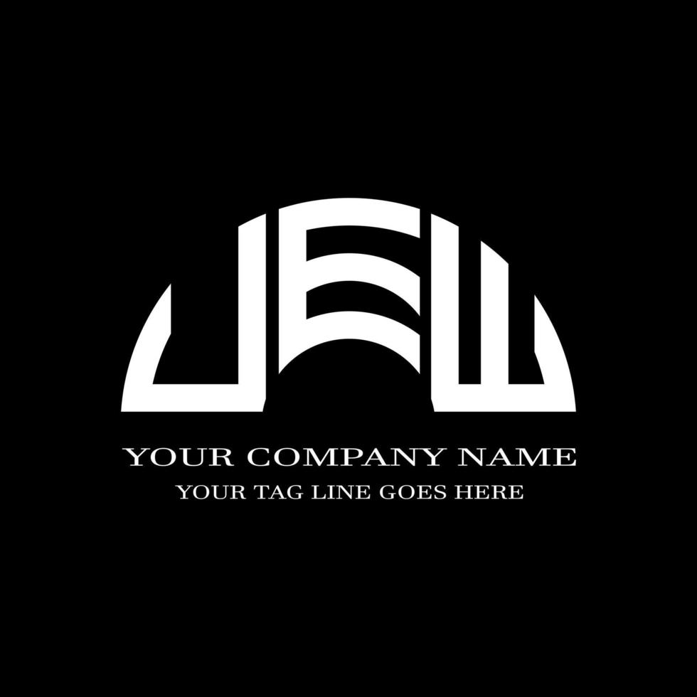 uew letter logo creatief ontwerp met vectorafbeelding vector