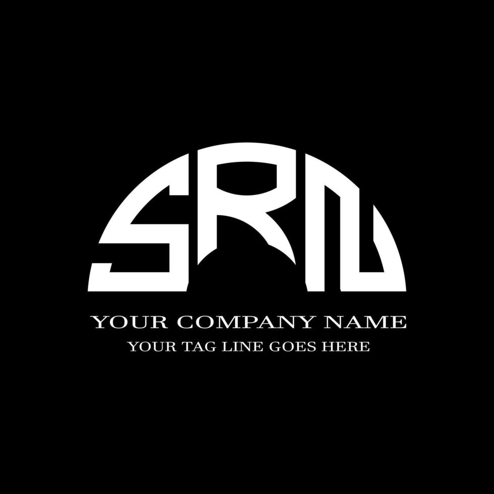 srn letter logo creatief ontwerp met vectorafbeelding vector