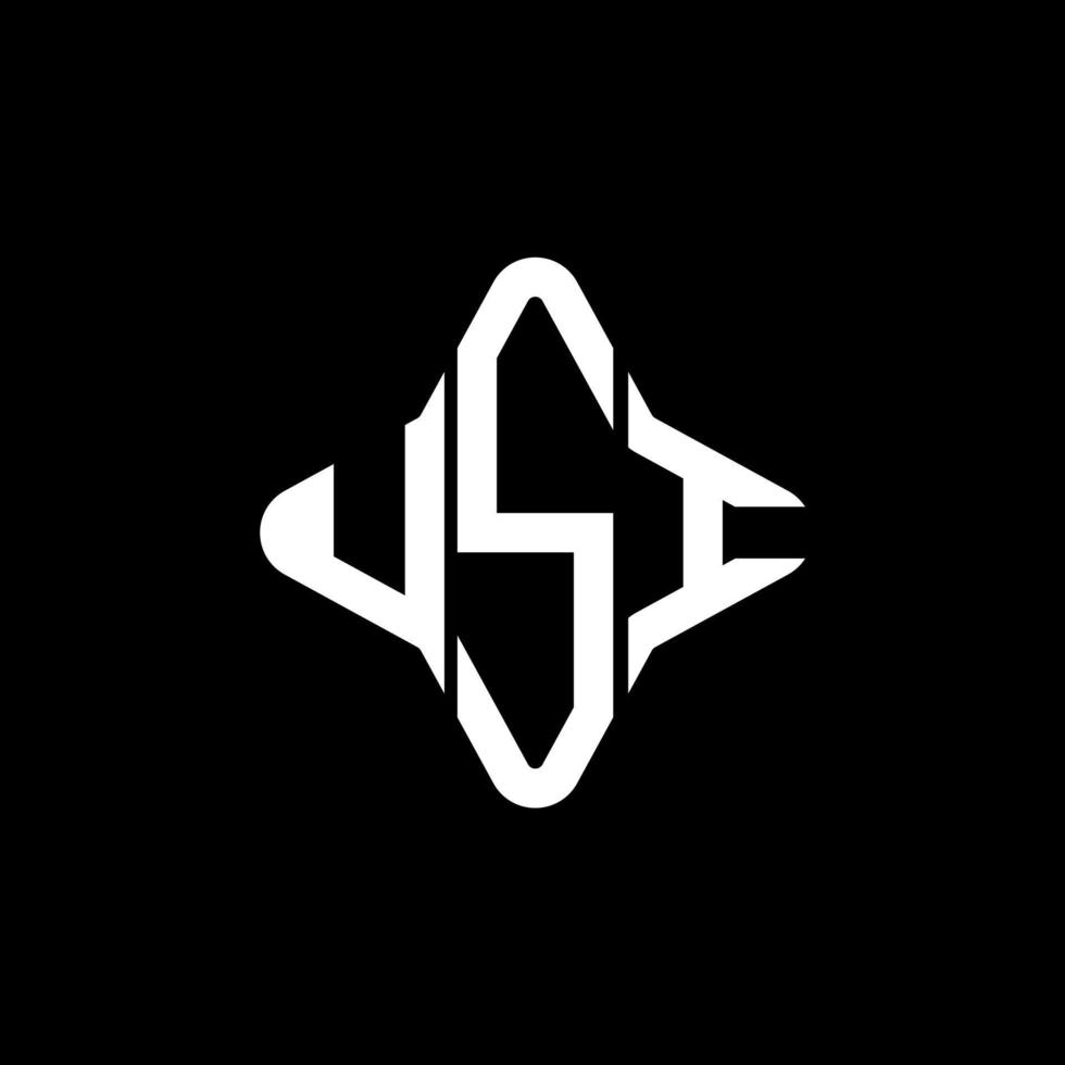 usi letter logo creatief ontwerp met vectorafbeelding vector