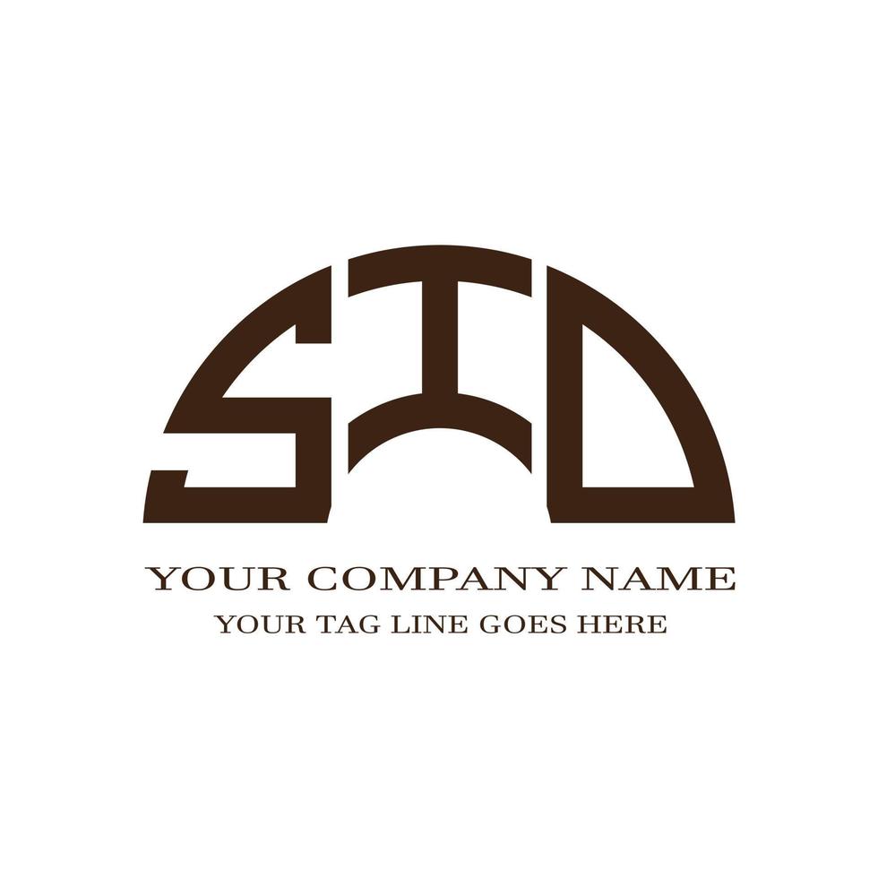 sid letter logo creatief ontwerp met vectorafbeelding vector