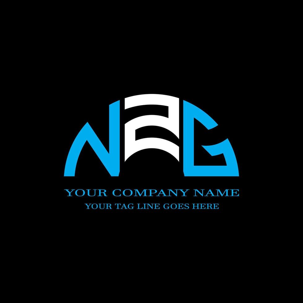 nzg letter logo creatief ontwerp met vectorafbeelding vector