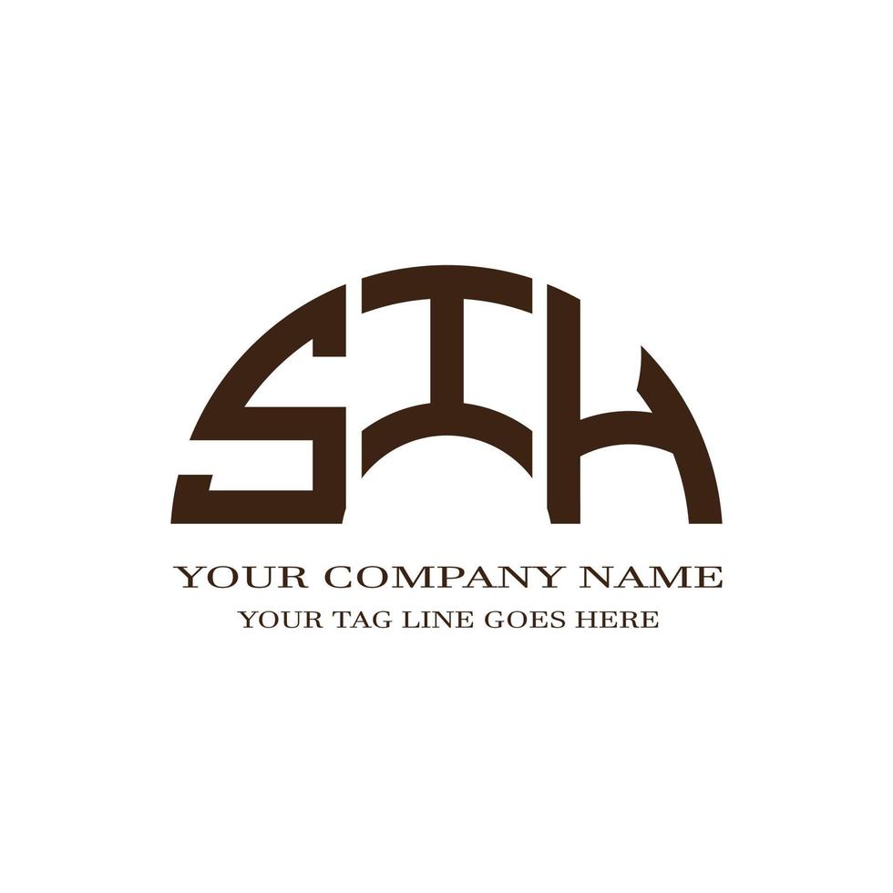 sih letter logo creatief ontwerp met vectorafbeelding vector