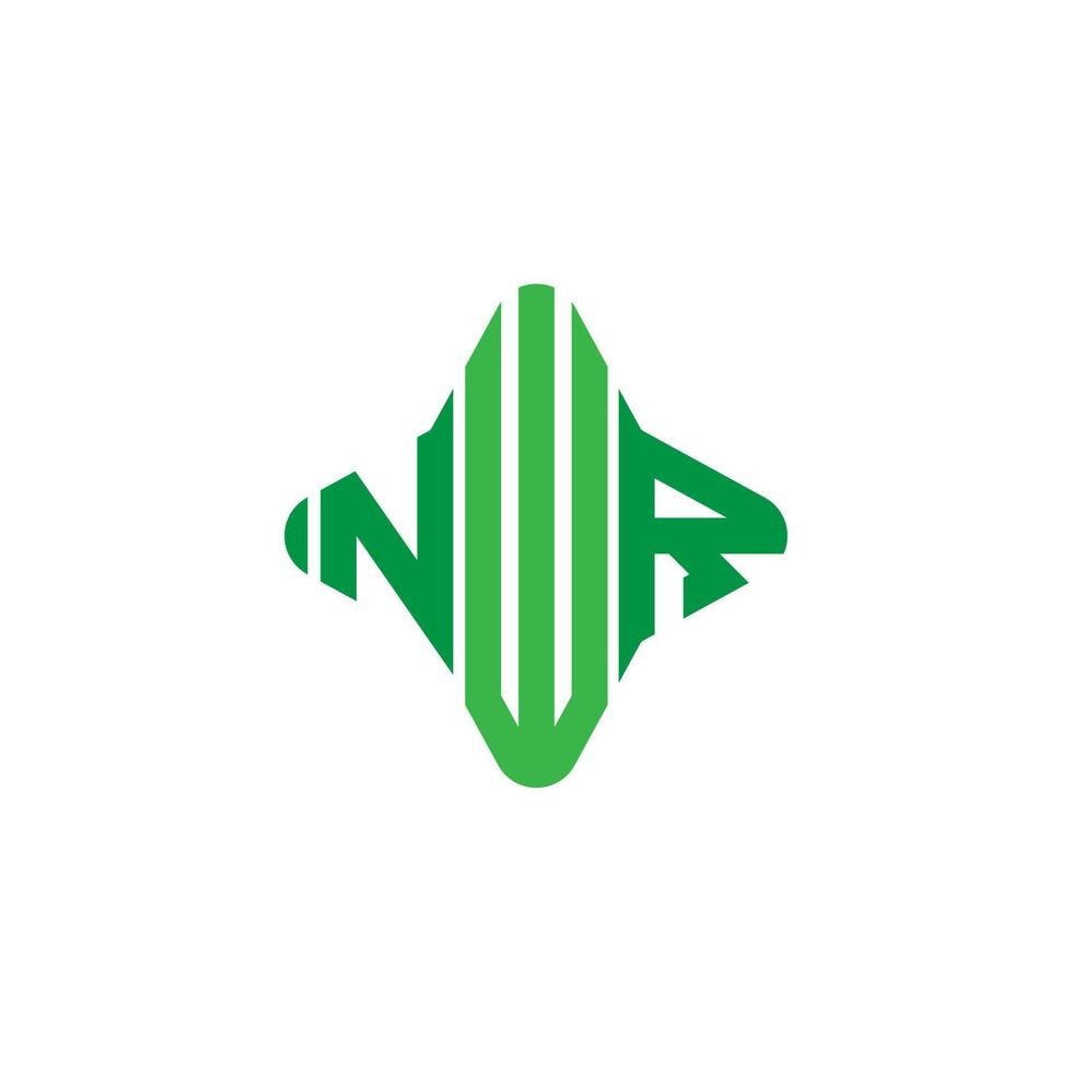 nwr letter logo creatief ontwerp met vectorafbeelding vector