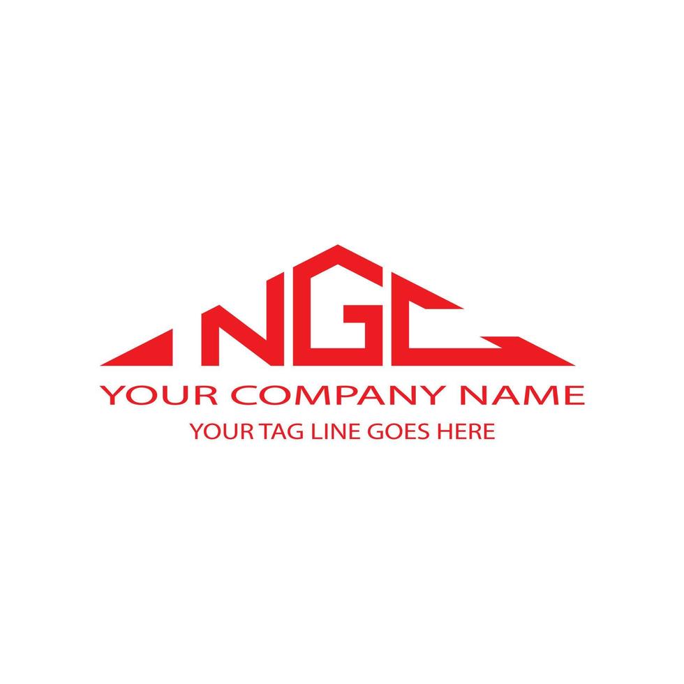 ngc letter logo creatief ontwerp met vectorafbeelding vector