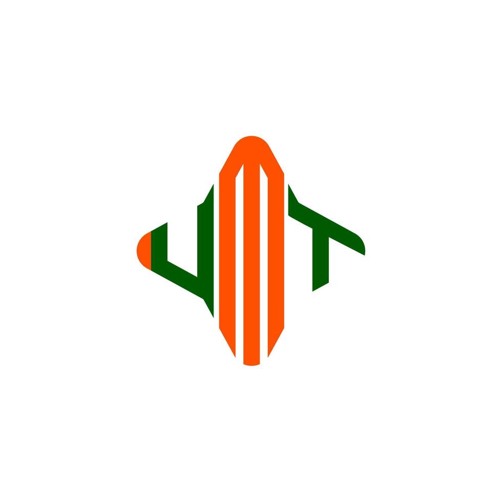 umt letter logo creatief ontwerp met vectorafbeelding vector