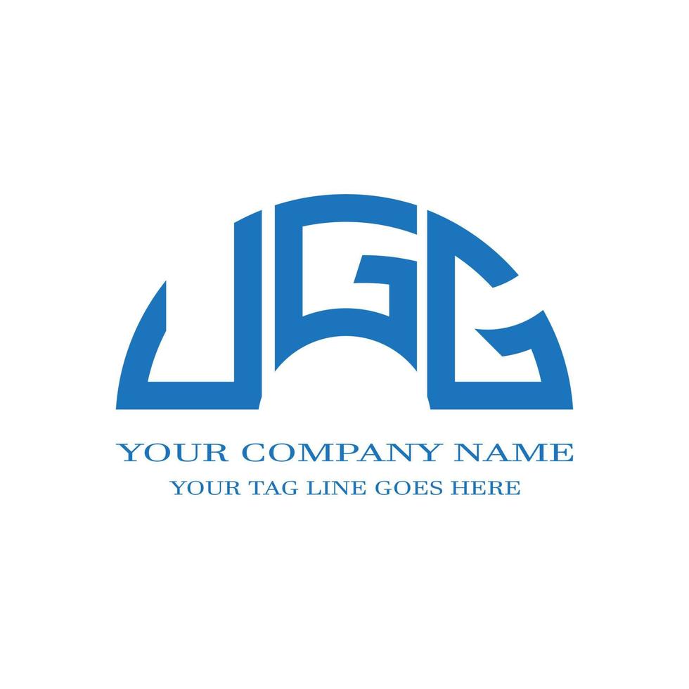 ugg letter logo creatief ontwerp met vectorafbeelding vector
