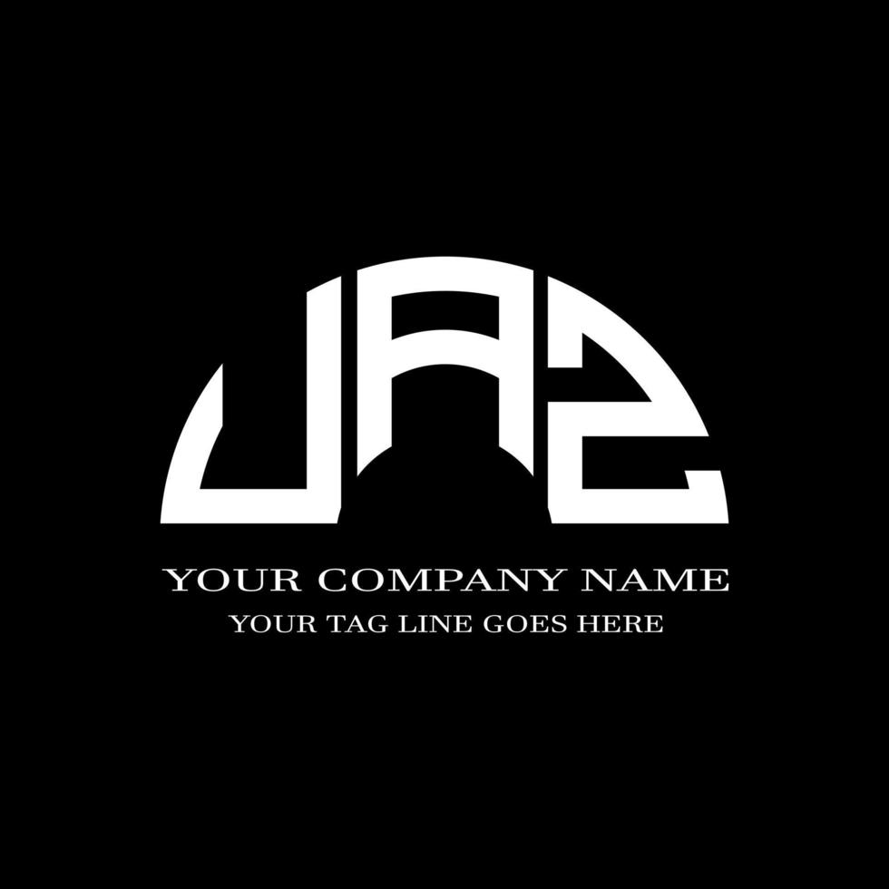 uaz letter logo creatief ontwerp met vectorafbeelding vector