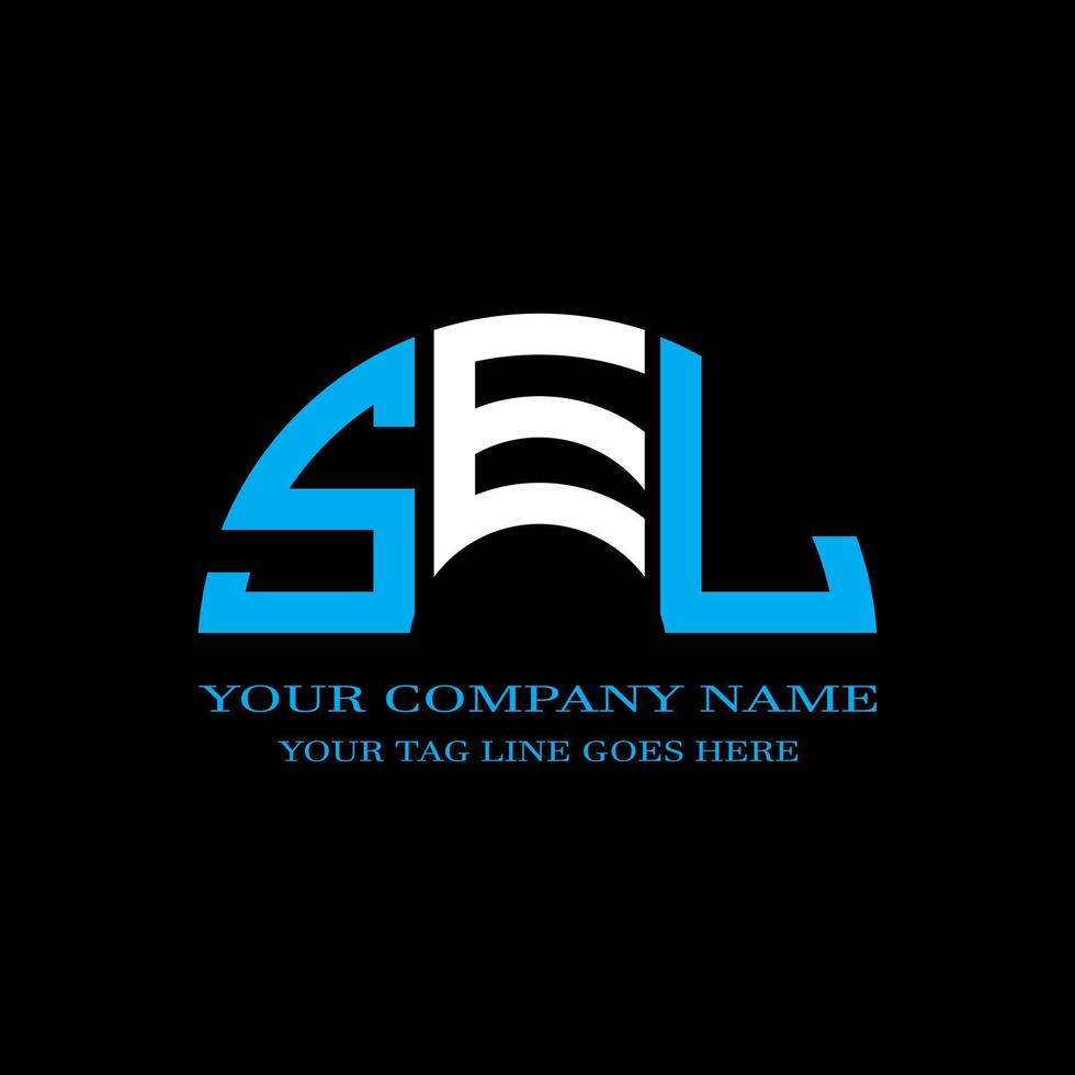 sel letter logo creatief ontwerp met vectorafbeelding vector