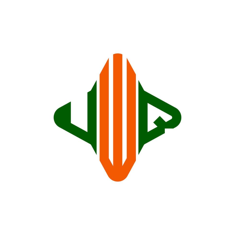 uwq letter logo creatief ontwerp met vectorafbeelding vector