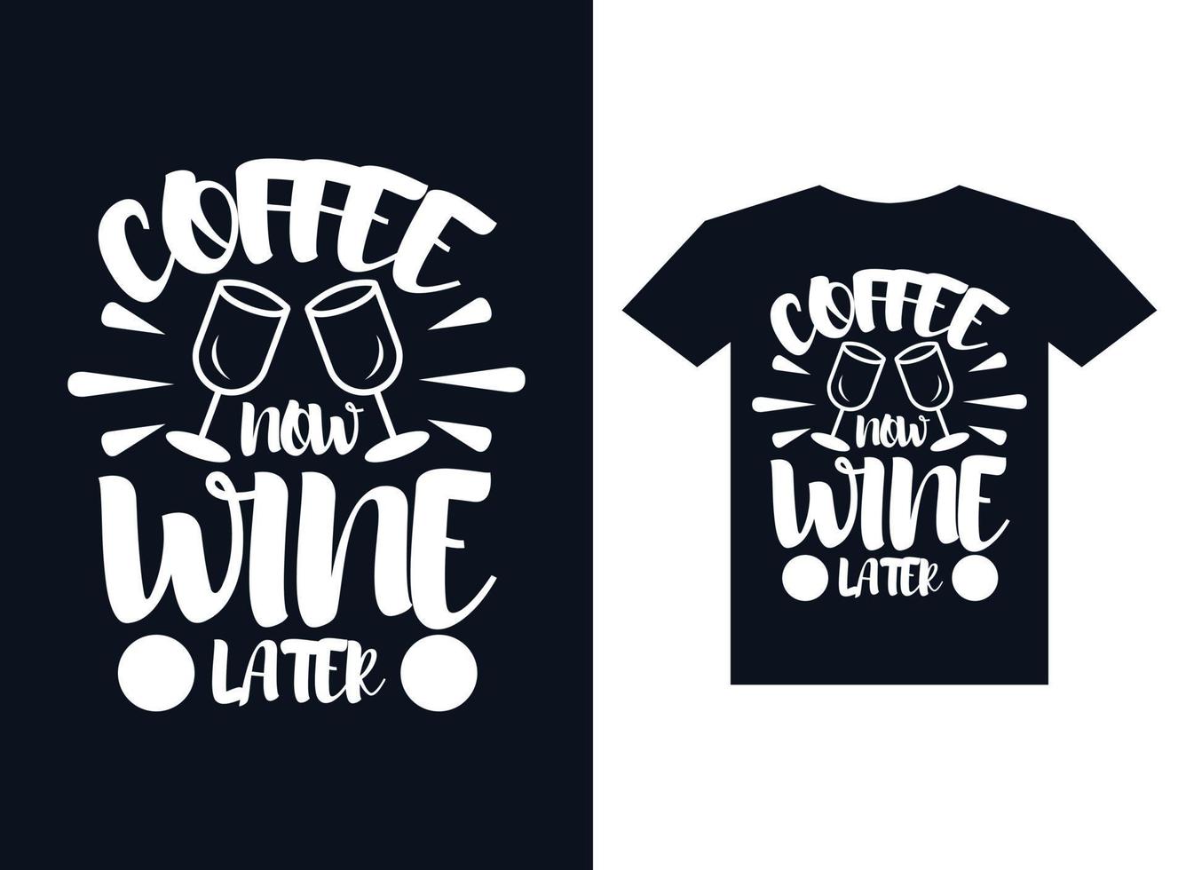 koffie t-shirt ontwerpconcept vector