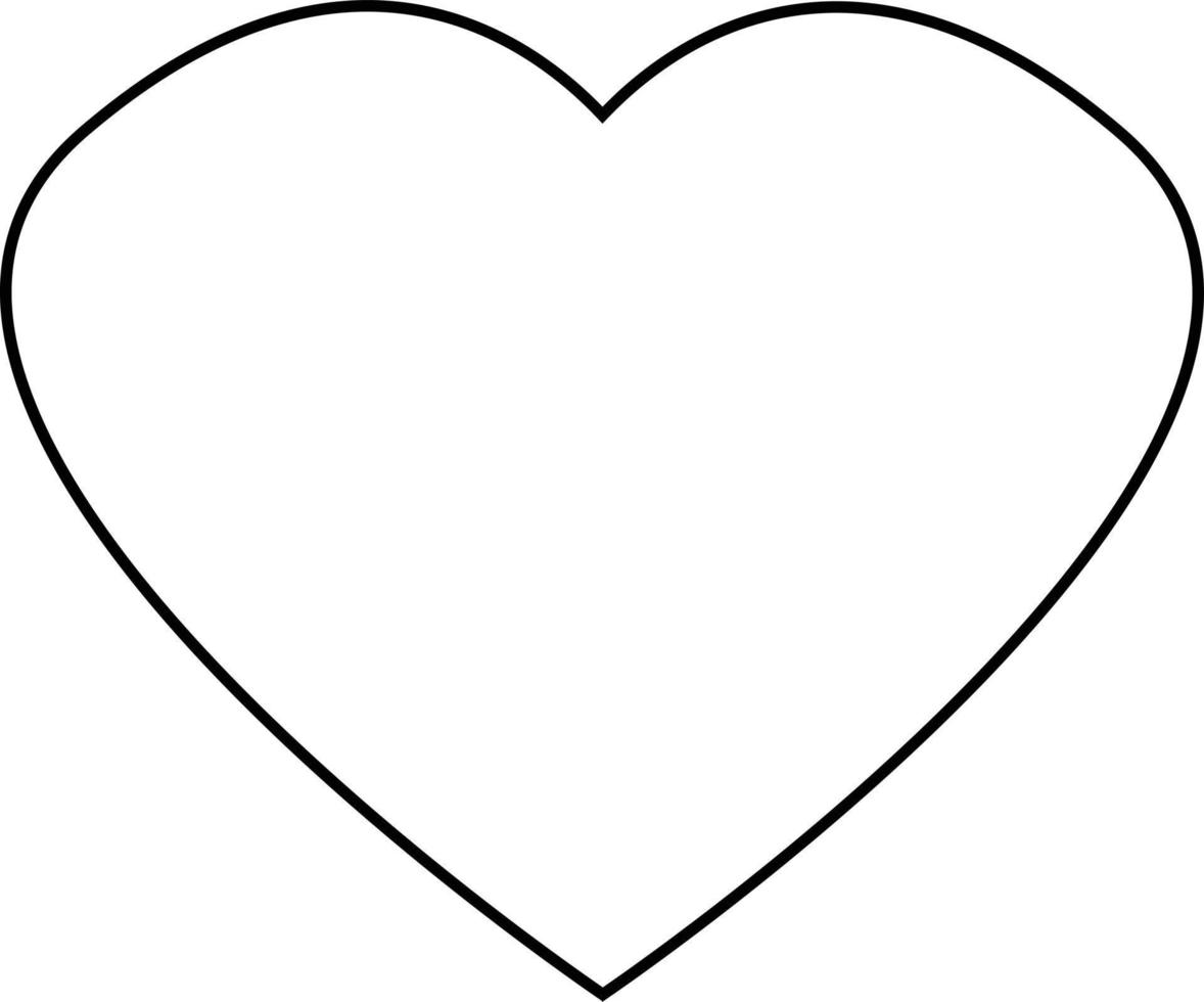 hart overzicht pictogram. hart symbool. vector