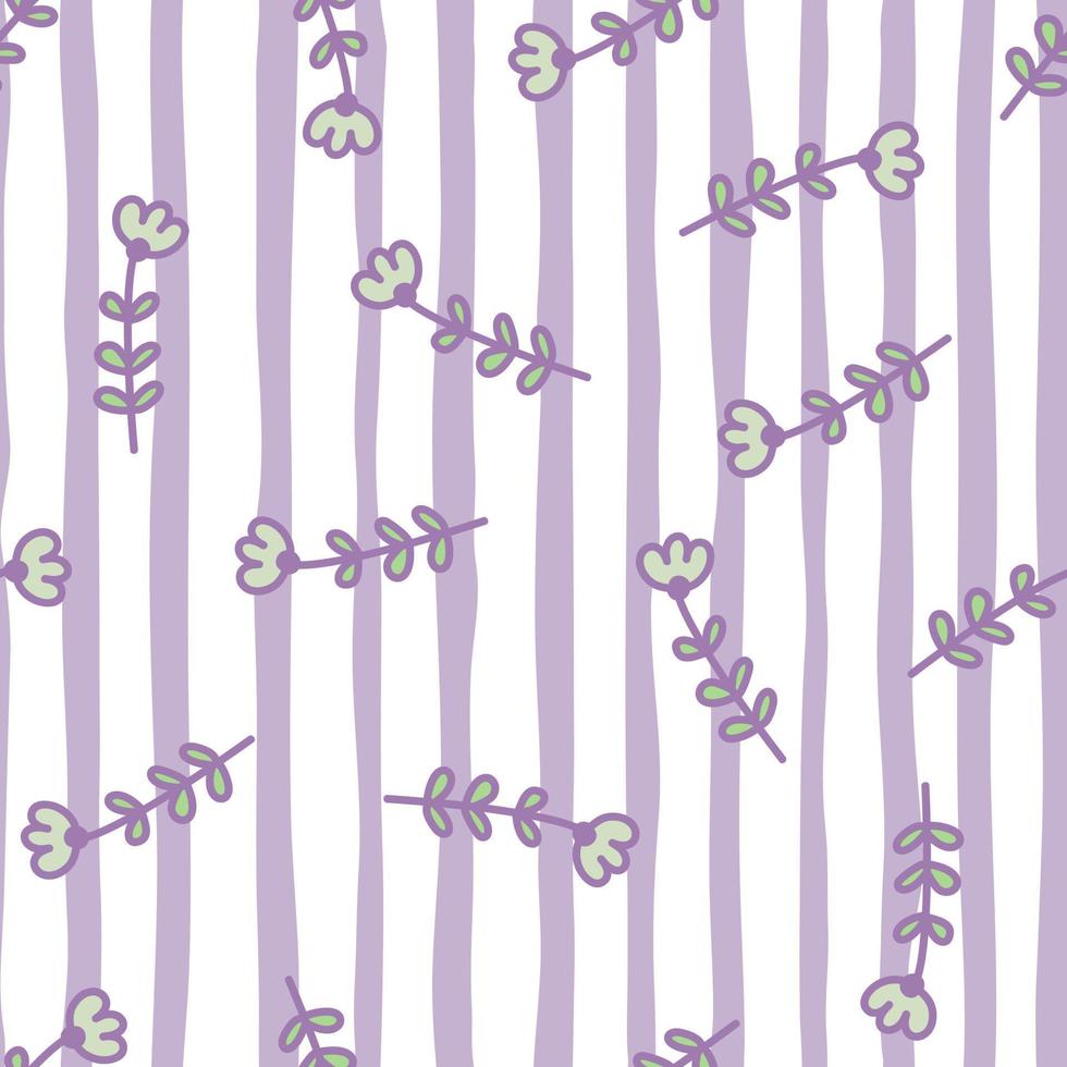 eenvoudig klein bloemen naadloos patroon. schattige kinderen bloemen behang. vector