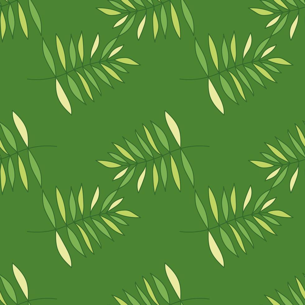 abstract overzicht tropische palmbladeren naadloze patroon. jungle blad behang. vector