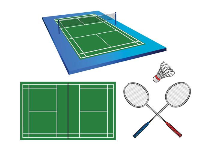 Badminton Court Vectors