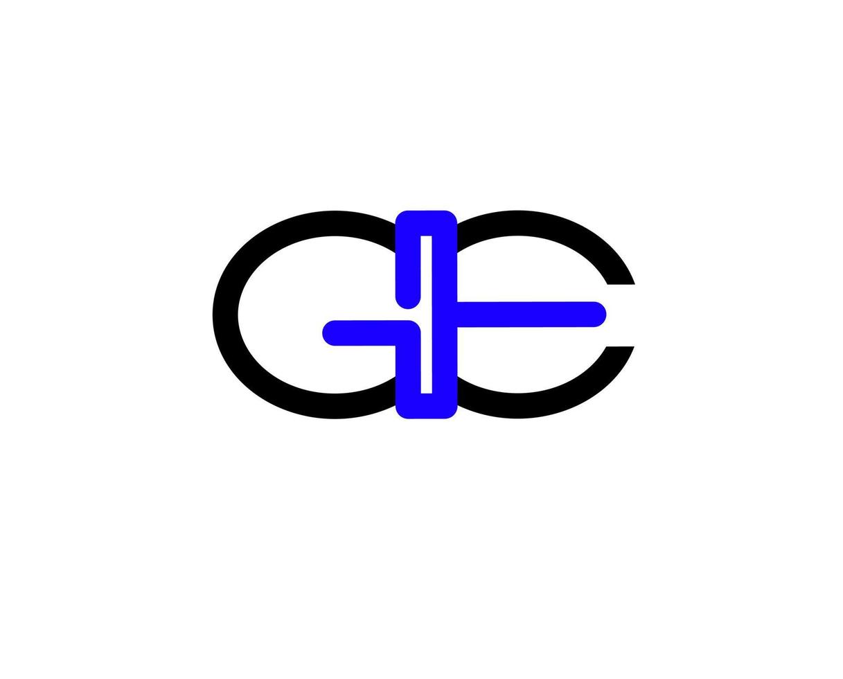 ge bv ge eerste letter logo vector