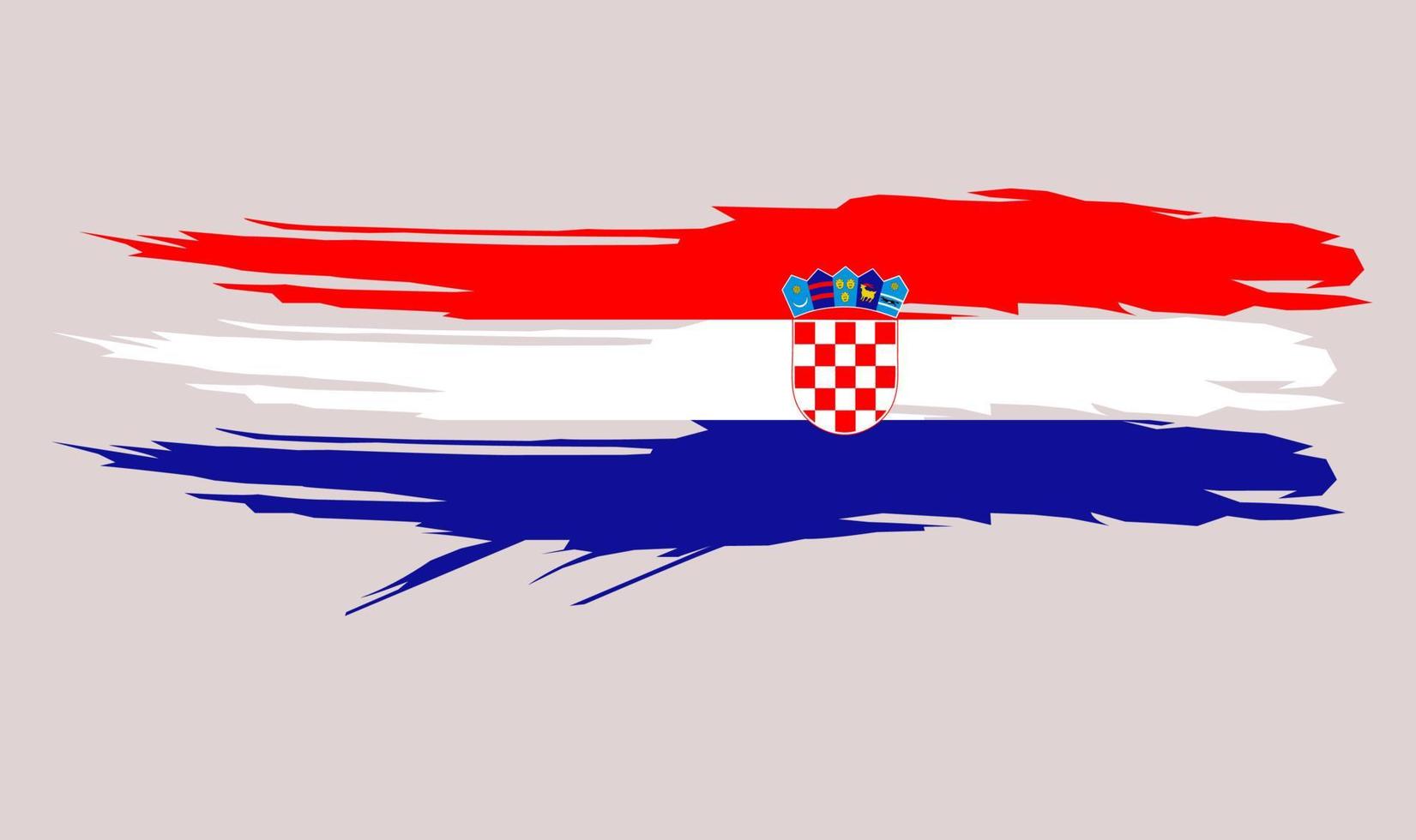 vlag van kroatië vector