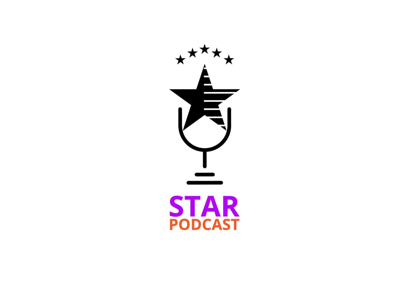 ster podcast-logo vector