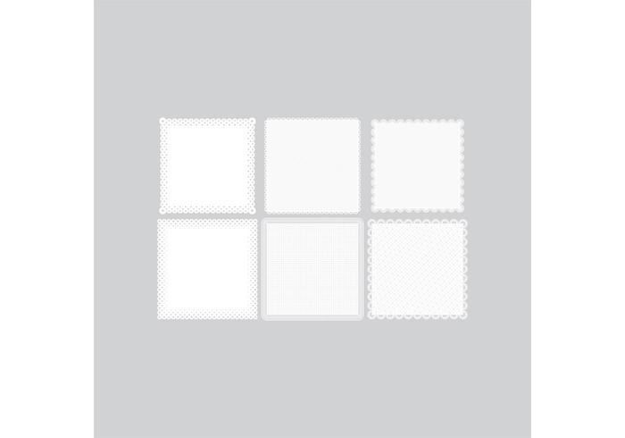 Square Doily Pack vector