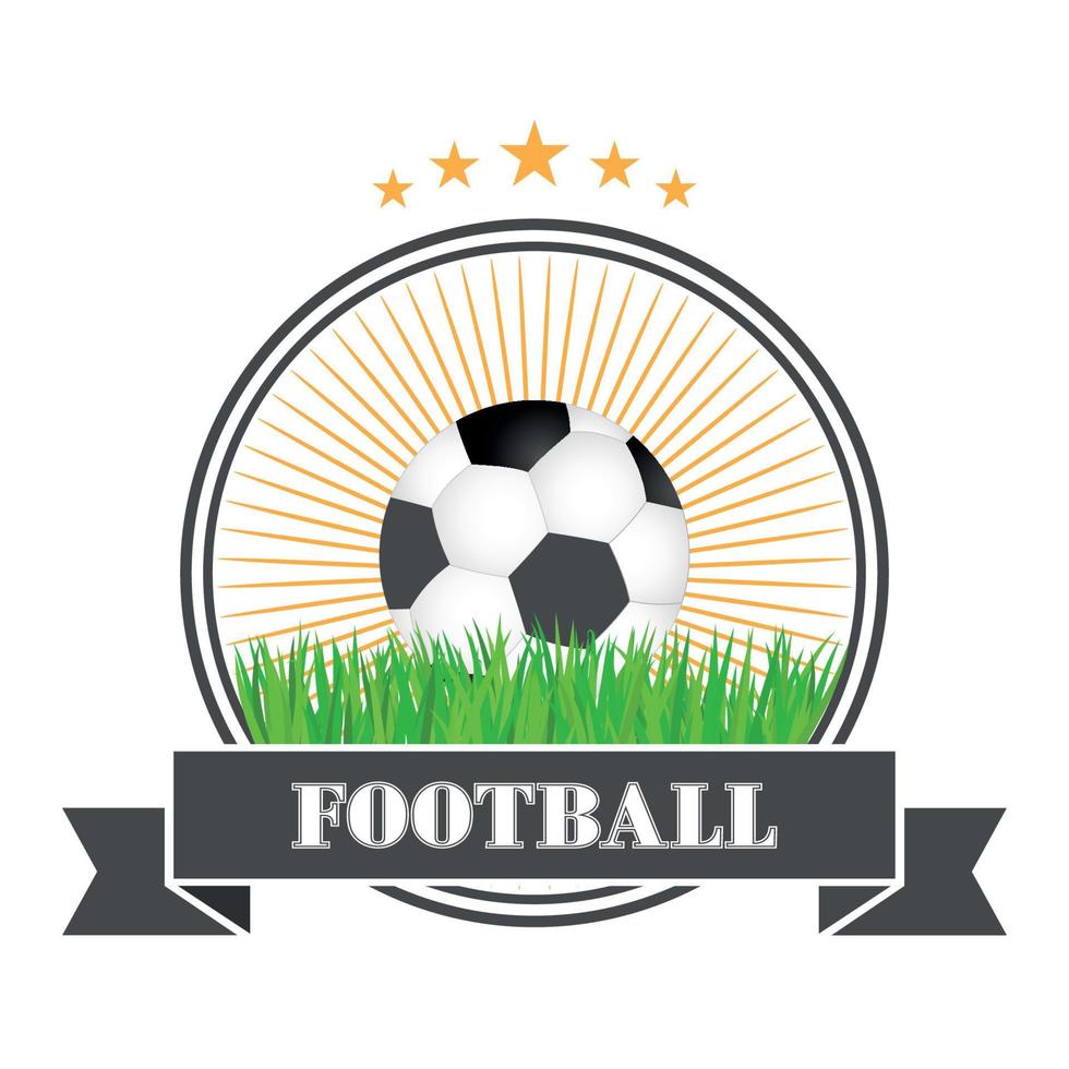 voetbal logo ontwerp illustratie. vector
