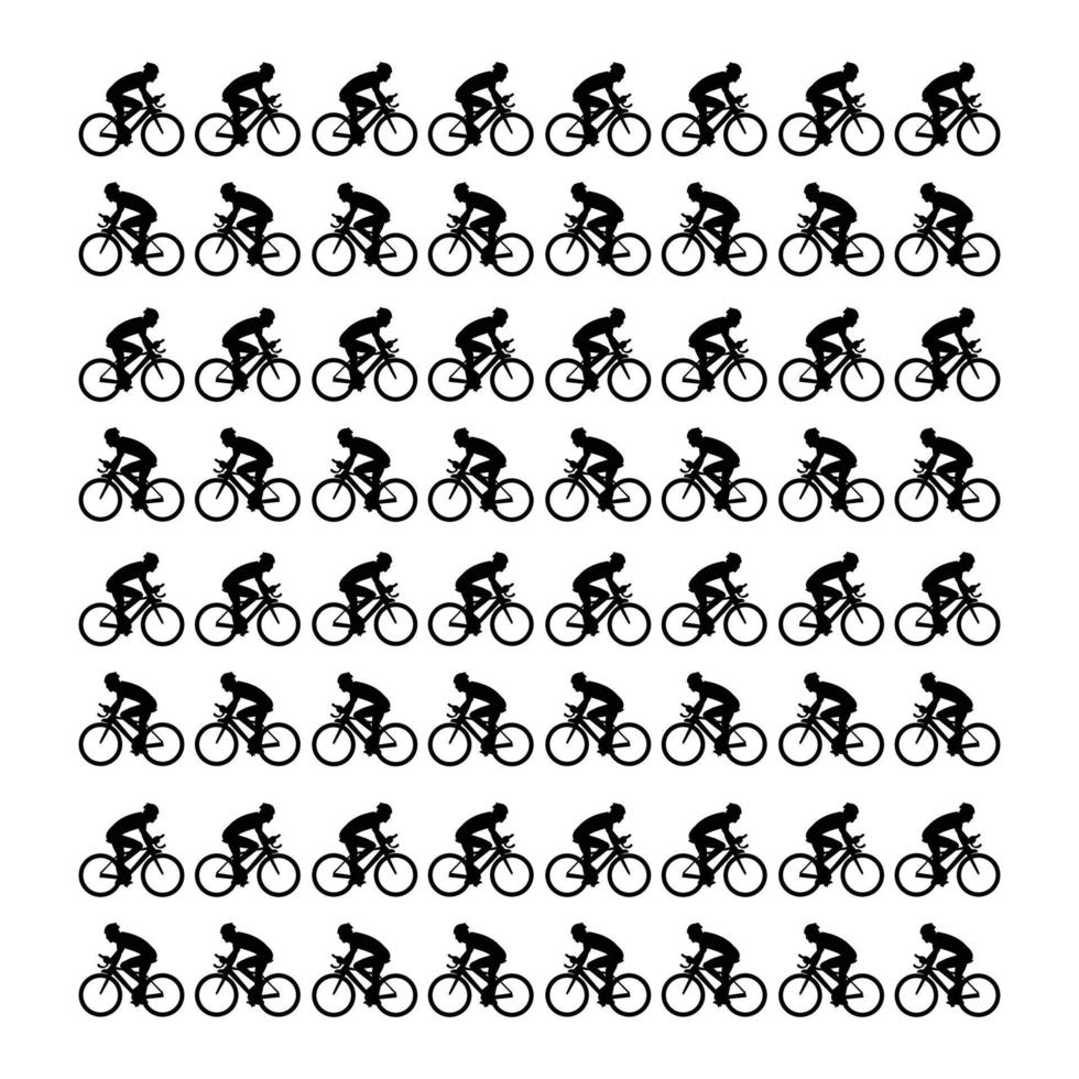 fiets bestuurder naadloze achtergrond backdrop vector