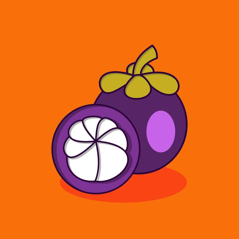 mangiest fruit cartoon vectorillustratie vector