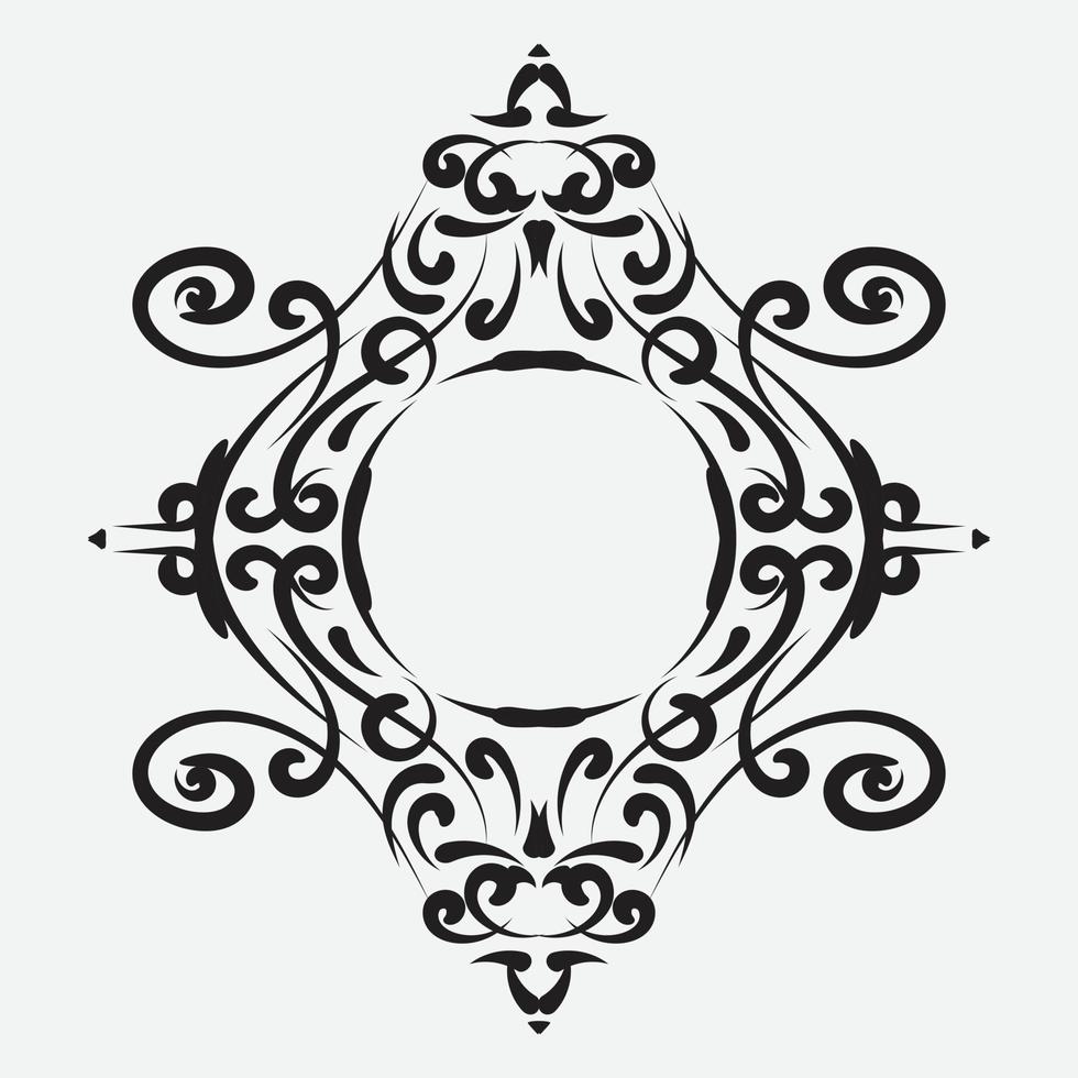 vintage sieraad. vintage lijst. traditioneel ornament. klassiek ornament vector