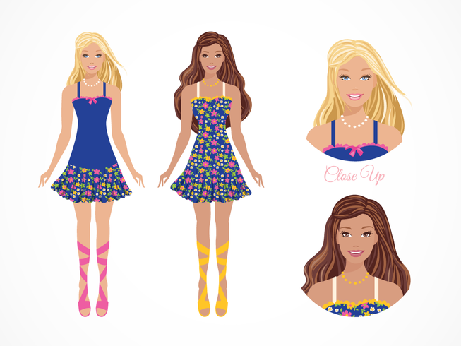 Gratis Vector Barbie Doll