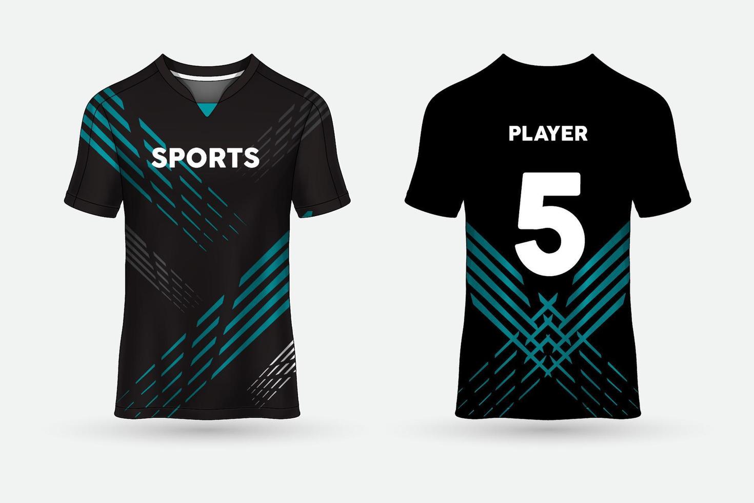 nieuwe abstracte ontwerp t-shirts sport jersey vectorillustratie vector