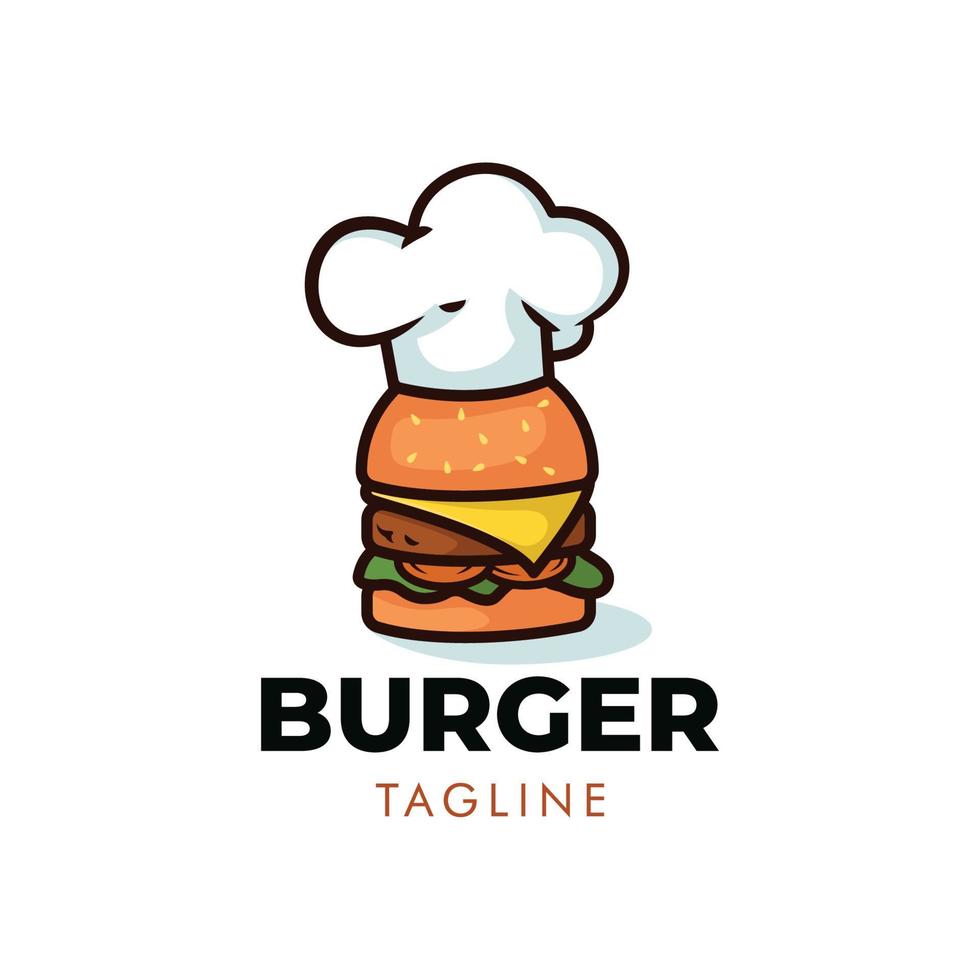 hamburger logo ontwerp vector