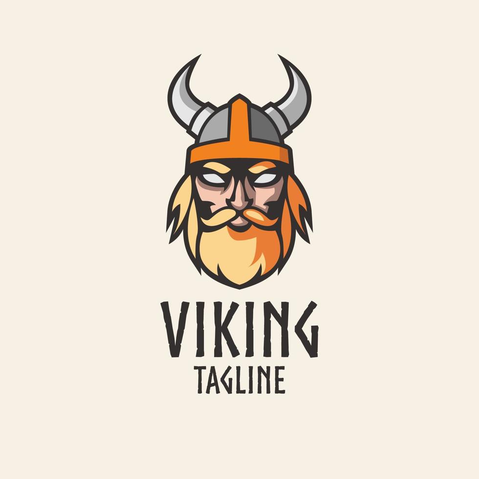 Viking hoofd logo vector