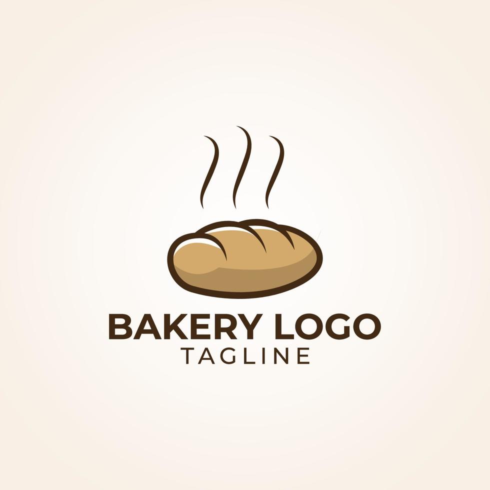 bakkerij brood logo vector