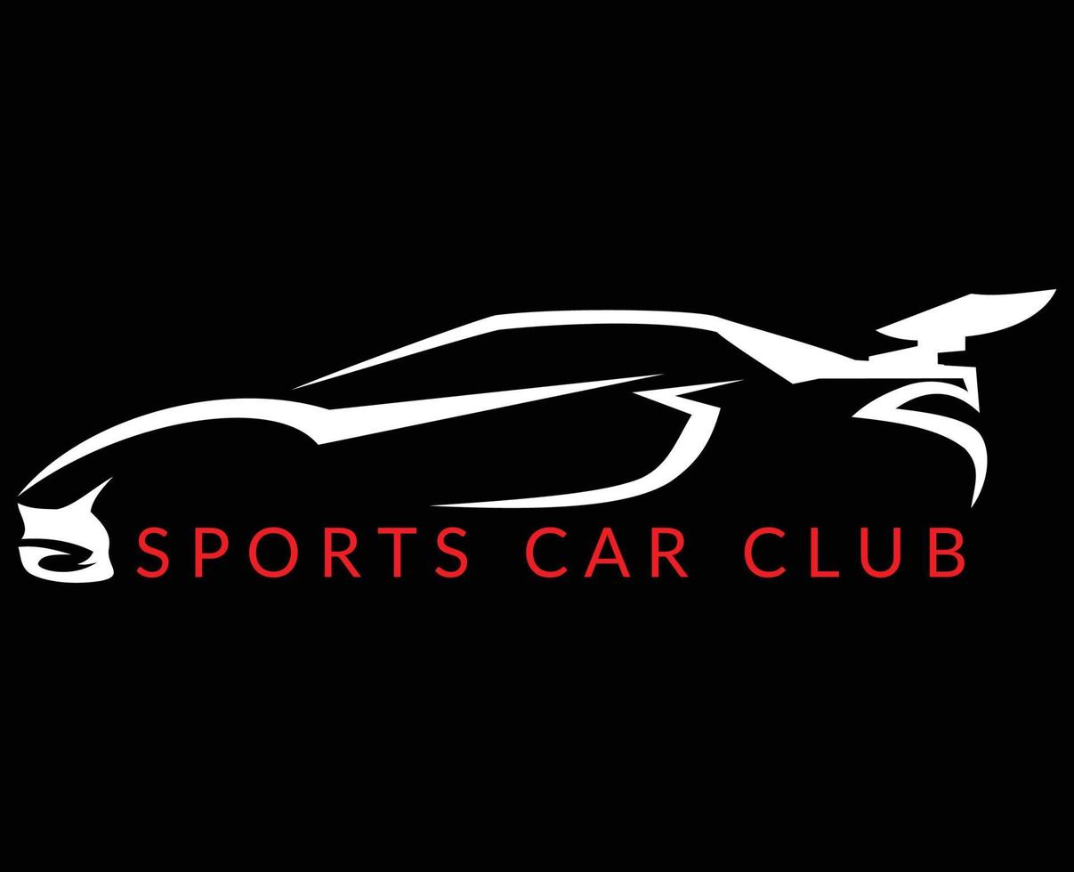 perfect sportwagenlogo voor sportwagenindustrie en sportwagenclub vector