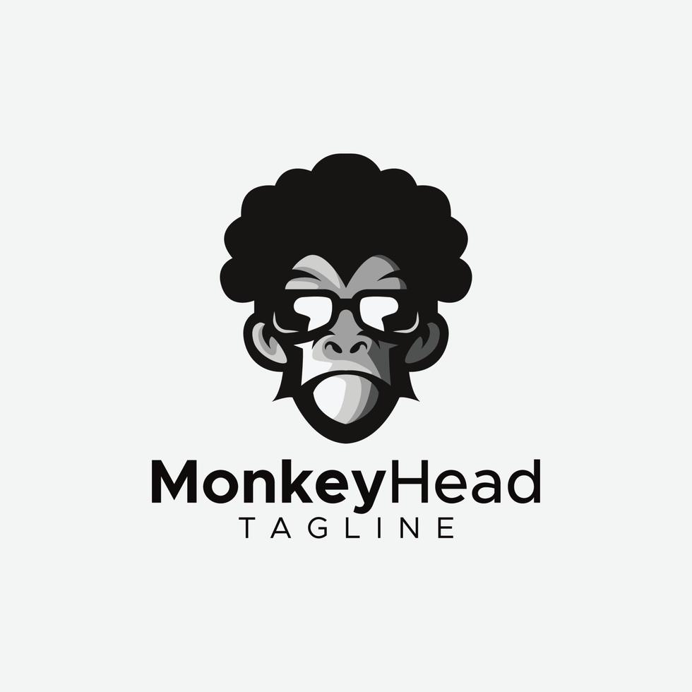 aap hoofd logo ontwerp vector