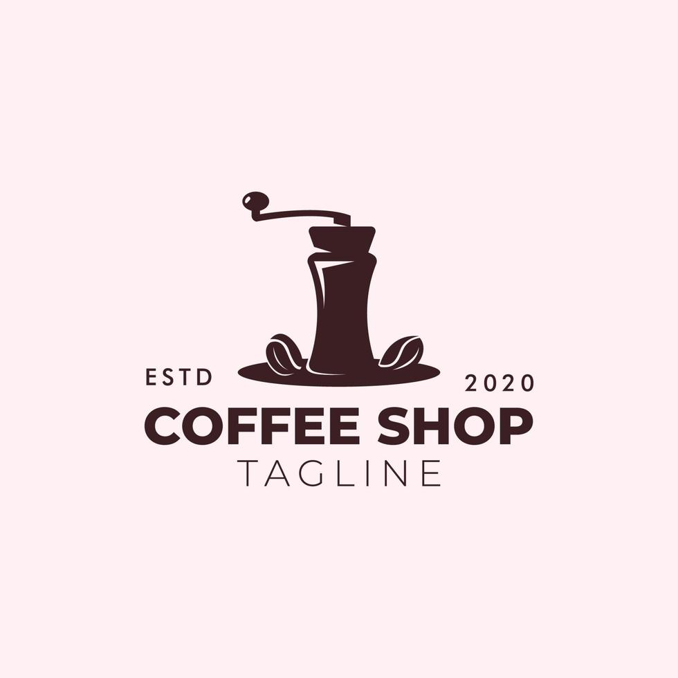 koffie retro logo ontwerp vector