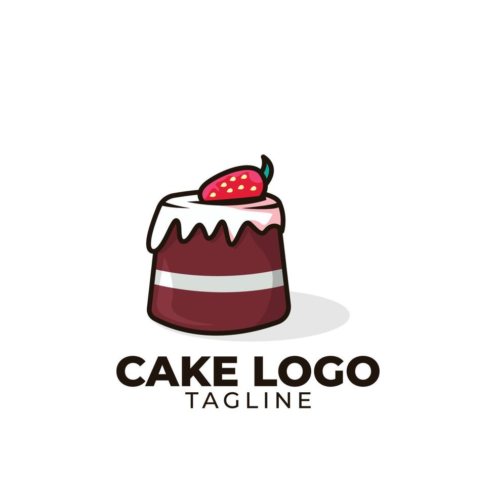 cake dessert logo vector