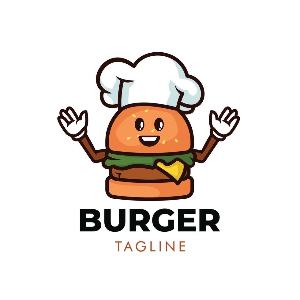 hamburger logo ontwerp vector