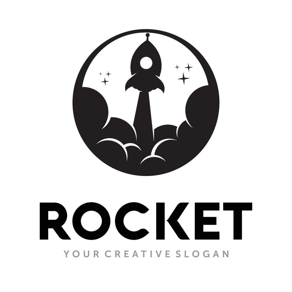raket, snelheid, flash logo ontwerp vector inspiratie
