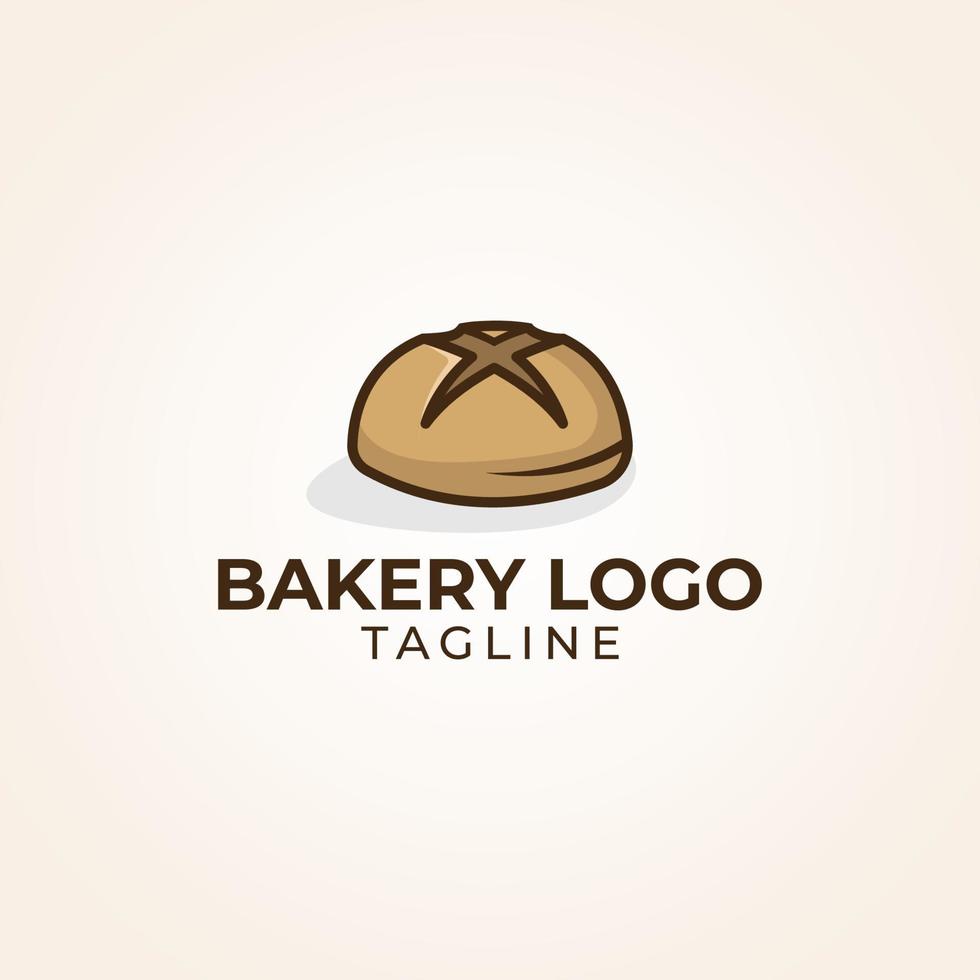 bakkerij brood logo vector