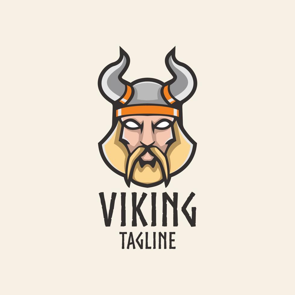 Viking hoofd logo vector