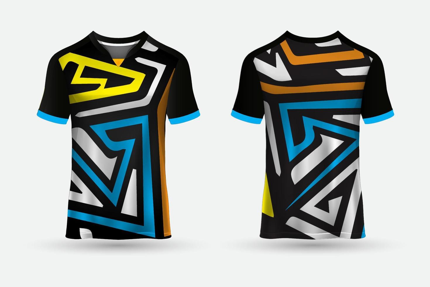 nieuw ontwerp van tshirt sport abstracte jersey geschikt voor racen, voetbal, gaming, motorcross, gaming, fietsen. vector