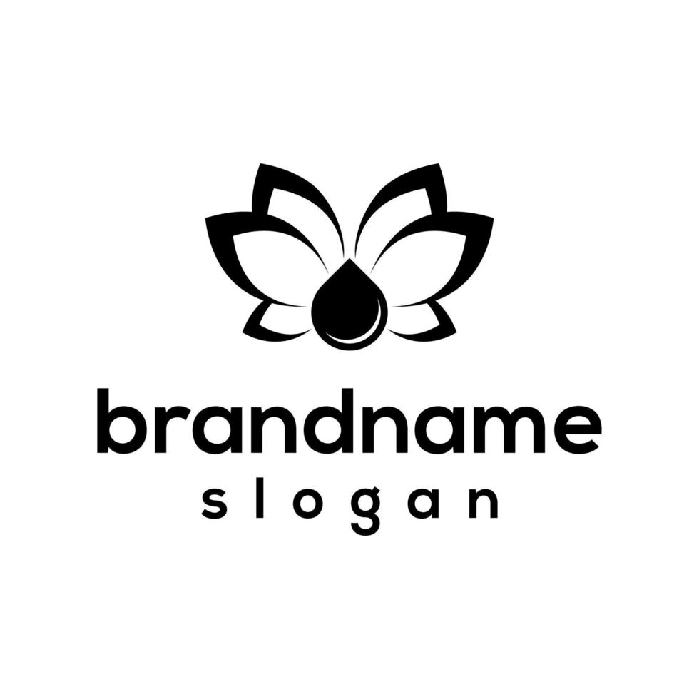 vectorafbeelding van bloem logo ontwerpsjabloon vector