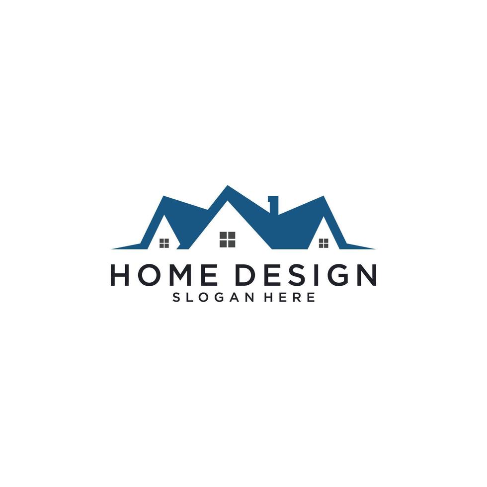 onroerend goed logo vector huis ontwerpconcept.