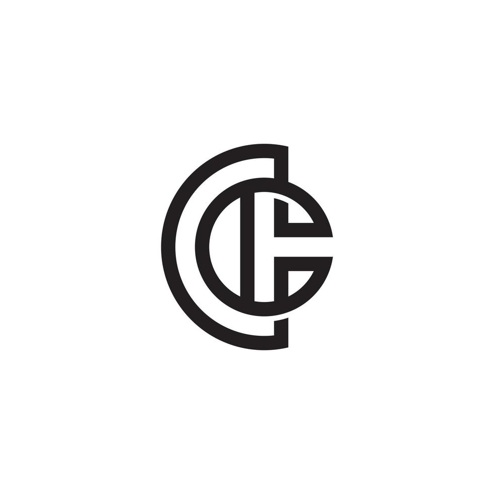 letter c logo ontwerpconcept. vector