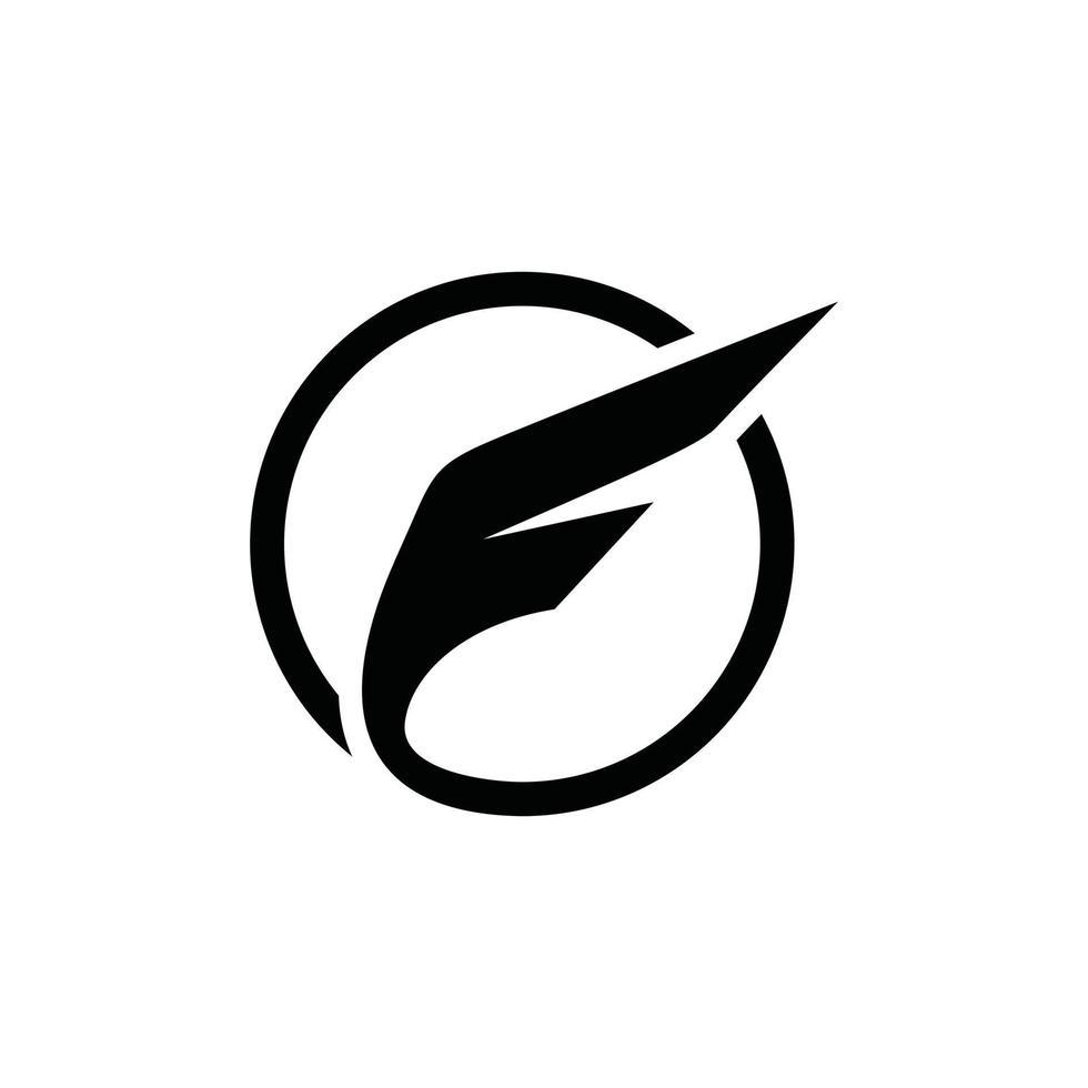 eerste letter f vector logo ontwerpconcept.