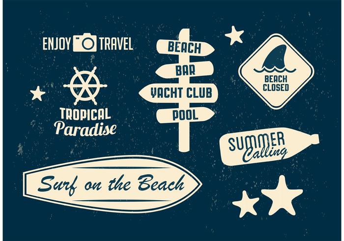 Vector strand badges