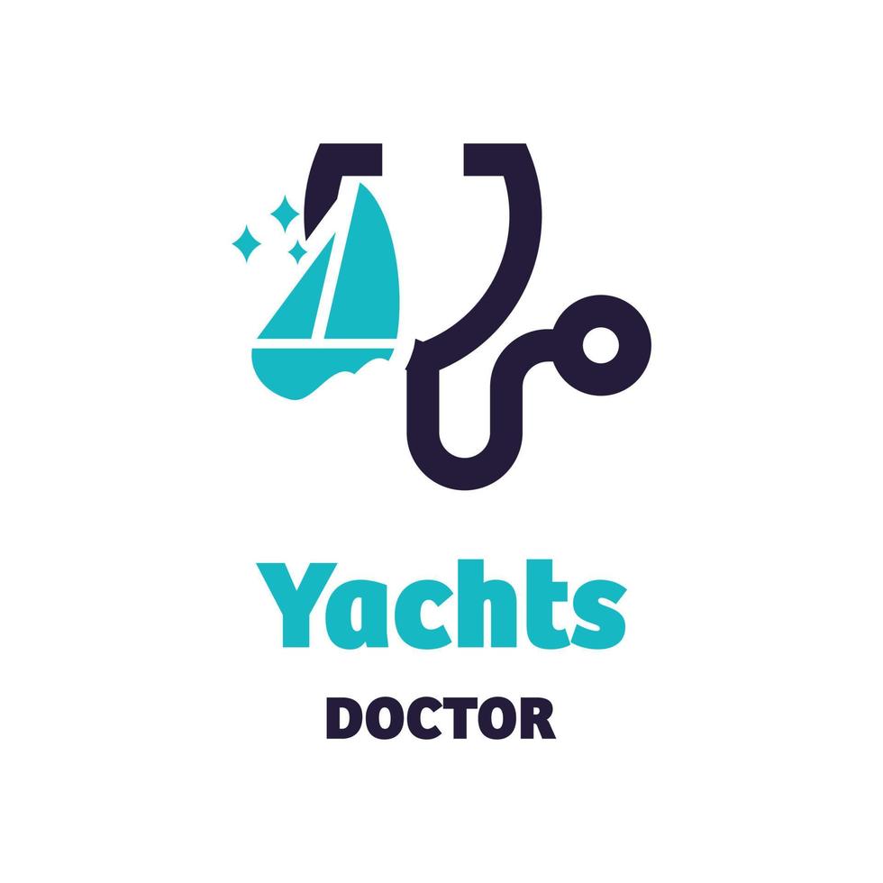 jachten dokter logo vector